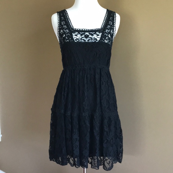 black lace sundress